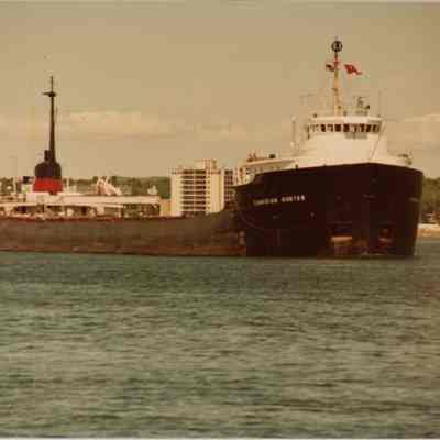 Freighter Canadian Hunter in Saint Mary's River June 1982