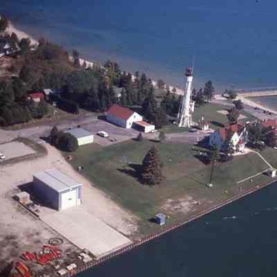 Aerial view of Sturgeon Bay Canal Station