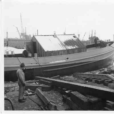 Vessel post launch at SBSB&DD Co.