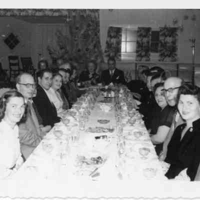 Group of people at naval office party