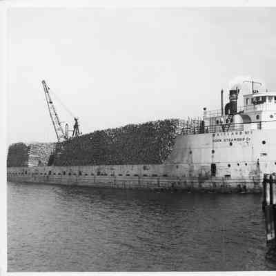 Maitland No. 1 with a load of logs