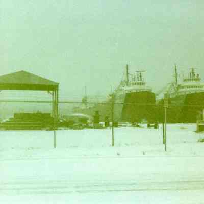 Calcite II and Myron C. Taylor at Bay Shipbuilding 1998