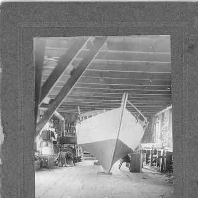 Recreation under construction at Harris Boat Works