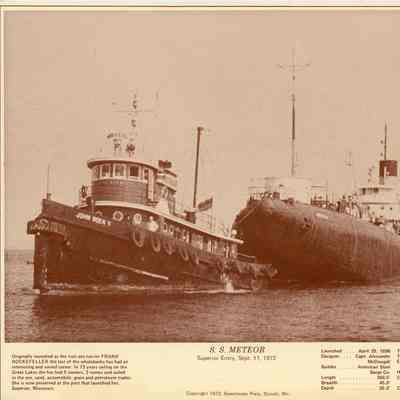 John Roen V towing SS Meteor