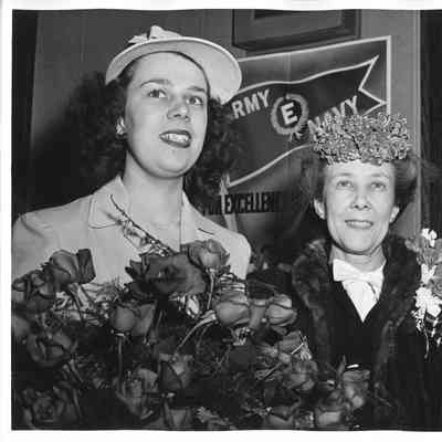 Two women at PC-1230 christening