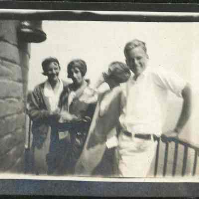Group of four at Cana Island lighthouse 1925