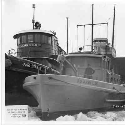 US Army L-96 docked next to John Roen III March 14, 1942