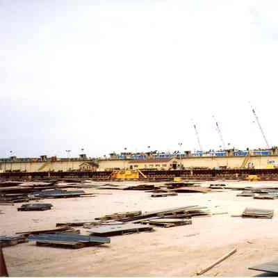 Hannah 5101 in drydock at Bay Shipbuilding 2007