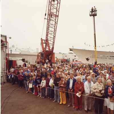 PBI crowd at launch of the Captain Frank Medina