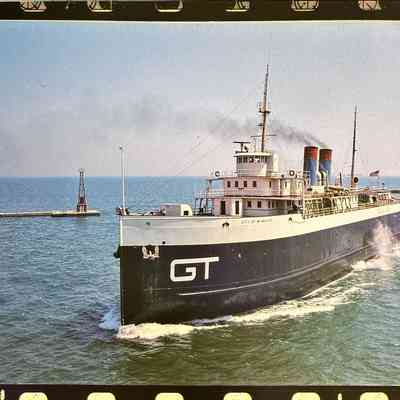 SS City of Milwaukee entering Muskegon