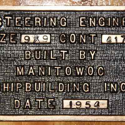 Steering Engine Nameplate