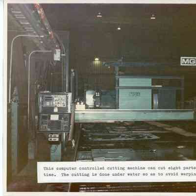 Computer controlled cutting machine