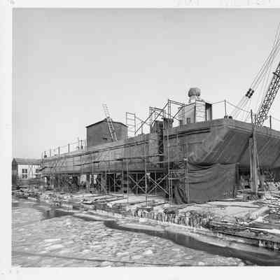 Vessel under construction at Sturgeon Bay Shipbuilding and Drydock Company