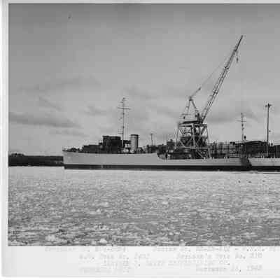 PF-67 USS Peoria at Leathem D. Smith Shipbuilding co. December 13, 1943