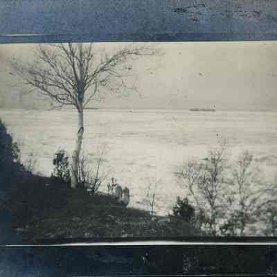 Green Bay Shoreline with ice in the bay