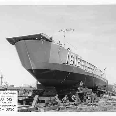 LCU-1612 on launch ways May 15, 1959