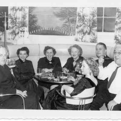 Group of people at naval office party