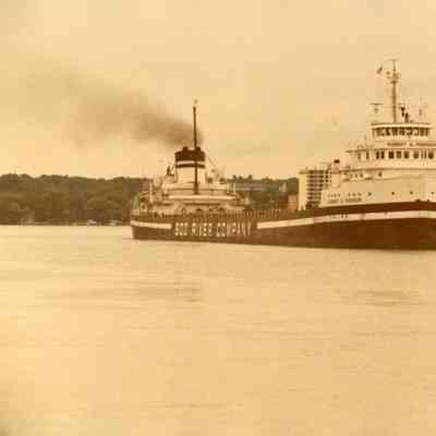 Freighter Robert S. Pierson in Saint Mary's River June 1982