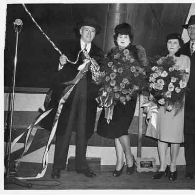 Christening of AK-203 USS Rockdale October 1, 1944