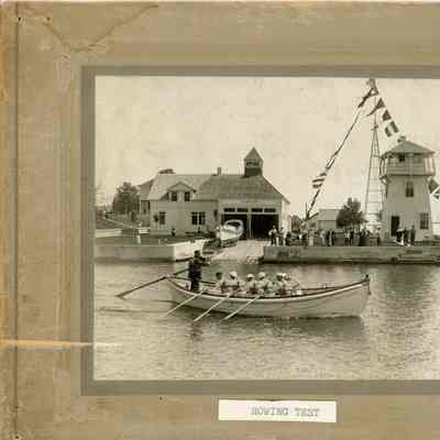 Rowing test at Sturgeon Bay Canal Station