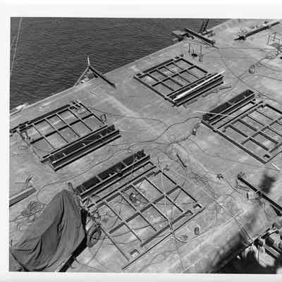 Base of the Badger under construction at Christy Corp June 1, 1951