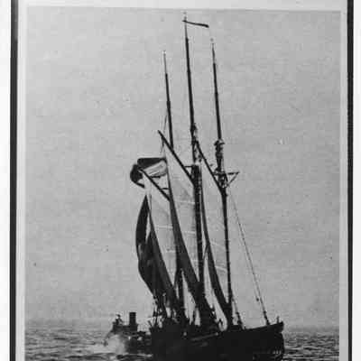 Ruby being towed