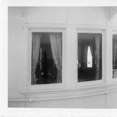 Exterior of William P Snyder Jr.'s pilot house 1953