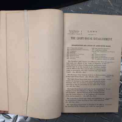 Laws and regulations relating to the light house establishment 1880