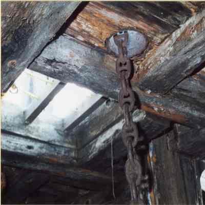 Alvin Clark foremast partner, chain pipe, and access hatch 1994