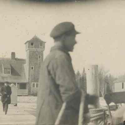 Men at coast guard station
