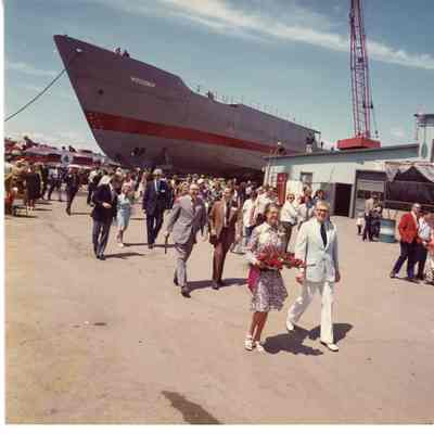 PBI ship Oceanus post-christening