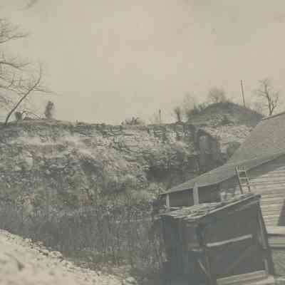 Building at stone quarry