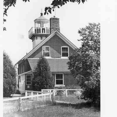 Front view of lighthouse
