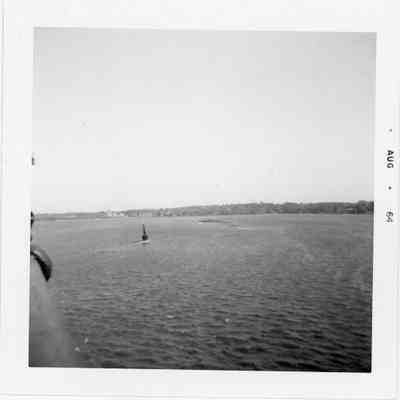 Buoy in Bay of Sturgeon Bay next to Dunlap Reef August 1964