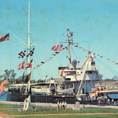USCGC Woodbine at Grand Haven, MI postcard