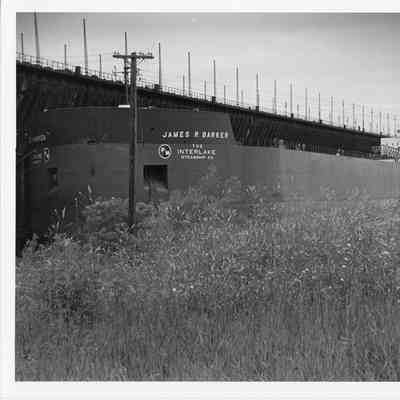 James R. Barker docked at coal dock