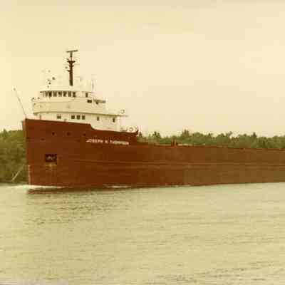 Freighter Joseph H. Thompson in Saint Mary's River June 1981