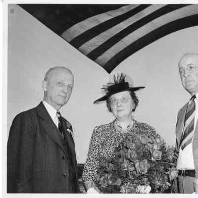 PC-825 Christening with Frank L. Fawcett and L.D. Smith September 20, 1944