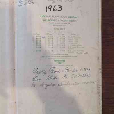 L.E. Block ship's log 1963