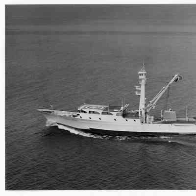 PBI arial view of Captain Frank Medina underway
