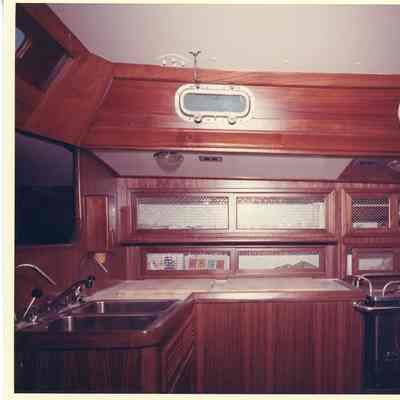 Interior of sailboat Falcon