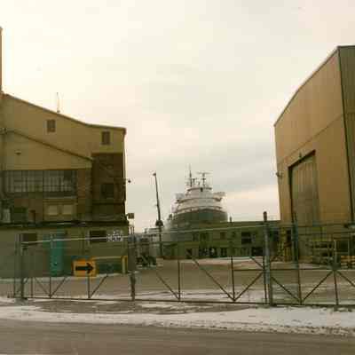 Myron C. Taylor wintering at Bay Shipbuilding 1989
