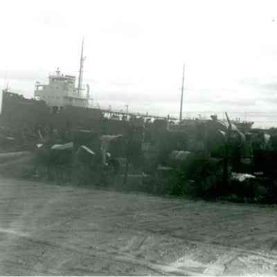 Pleiades being scrapped at Sturgeon Bay next to Frank Armstrong 1970