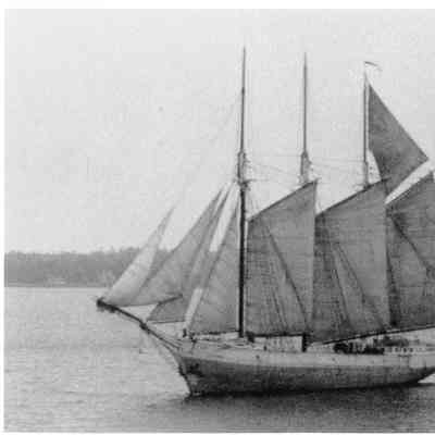 Schooner J.T. Wing underway 1939