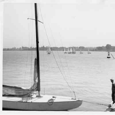 Start of the junior races Sturgeon Bay Yacht Club regatta 1948