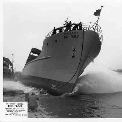 Launching of US Amry FP-362 November 21, 1943
