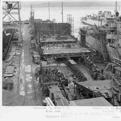 Leathem D. Smith Shipbuilding Co. vessel under construction