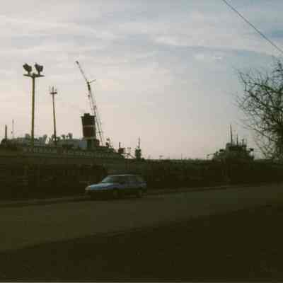 Alpena stern vew at Bay Shipbuilding 2000