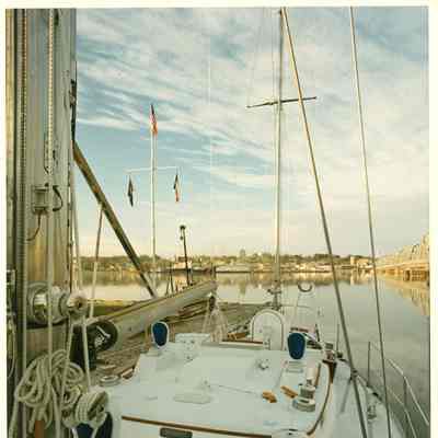 Rigging of Arcadia at Palmer Johnson launch