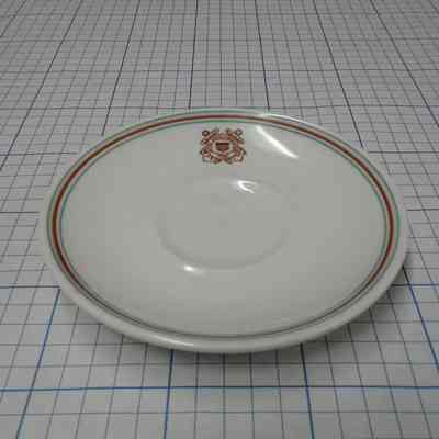USCG Orange & Green Trim saucer
